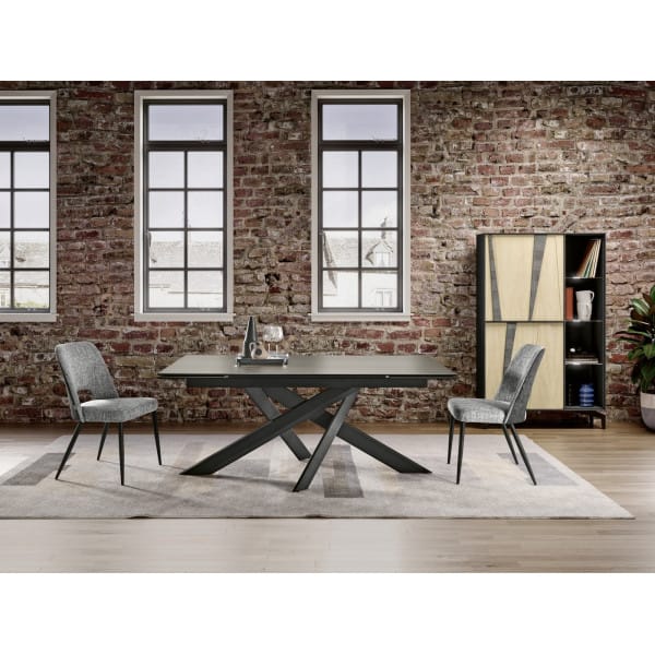 Table Milano pied central ZIG ZAG