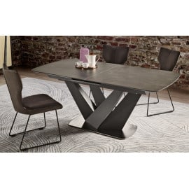 Table Monza pied central ZIG ZAG
