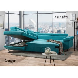 Canapé angle coffre/couchage DENVER