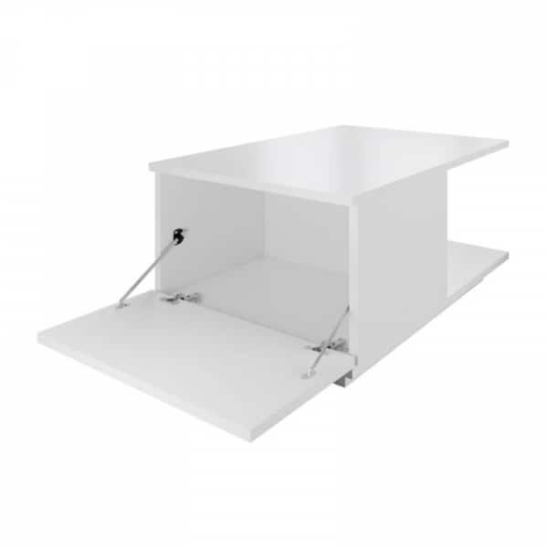 DANY - Table basse 1 porte 90 cm - Blanc