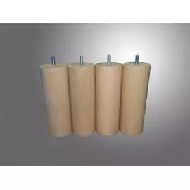 Pied de lit bois (lot de 4)