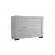 WSS917 - Commode de chambre 3 tiroirs en tissu - Gris