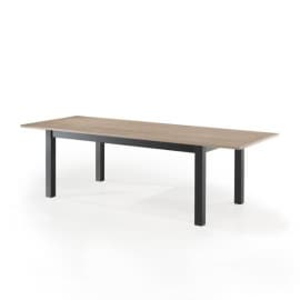 Table 1.6M avec allonge Claire - 4 pieds massifs