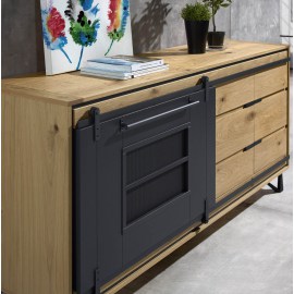 Enfilade 3 portes 1 tiroir SUNSET 230 cm
