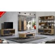 Meuble TV Hi-fi 1 porte 128 cm SUNSET