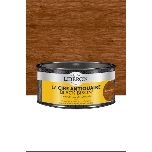 Cire antiquaire BLACK BISON teinte Chêne Foncé