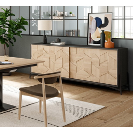 Enfilade MOZAÏK 235 cm 2 portes coulissantes