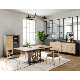 Enfilade MOZAÏK 235 cm 2 portes coulissantes