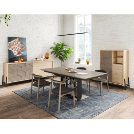 Table pied central 200 cm MOZAÏK