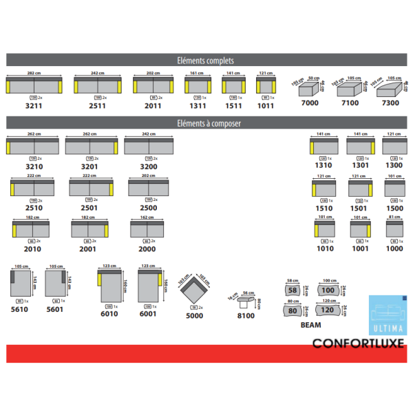 Canapé composable LEVEL