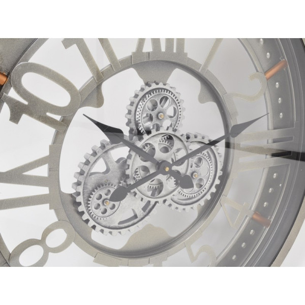 TIMES horloge rouages 65cm 3AA