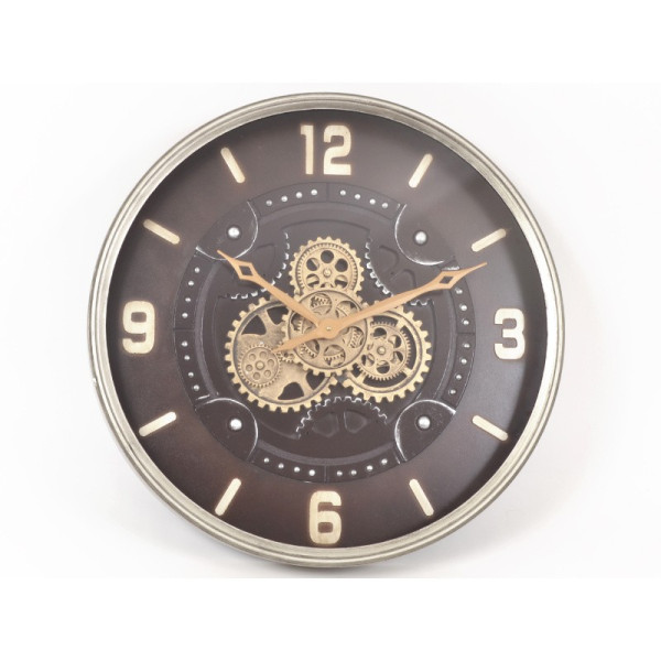 TIMES horloge rouages 60cm 3AA