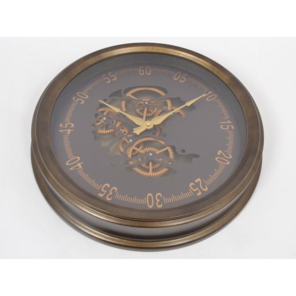 TIMES horloge rouages 53cm 3AA