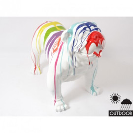 TRASH bulldog blanc M 90cm