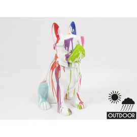 TRASH blanc chien lunettes 60cm