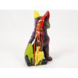 TRASH noir chien juki assis 60cm