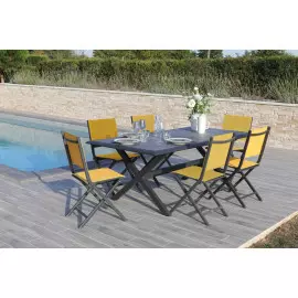 Table Céram 198 graphite avec plateau Moon