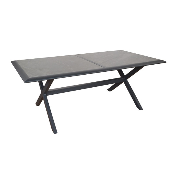 Table Céram 198 graphite avec plateau Moon