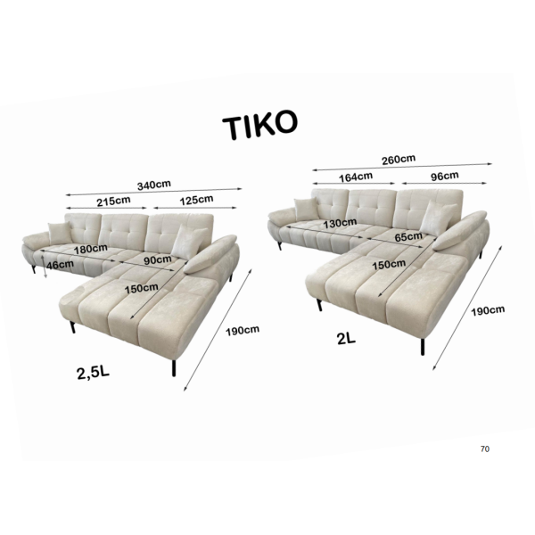 Canapé moderne TIKO