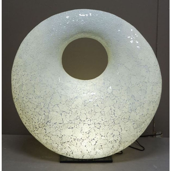 Lampe mosaïque donut blanche Joly's