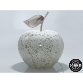 lampe pomme volcan blanc manzana
