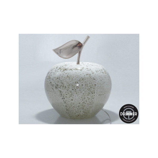 lampe pomme volcan blanc manzana