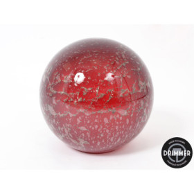 Lampe boule volcanique rouge
