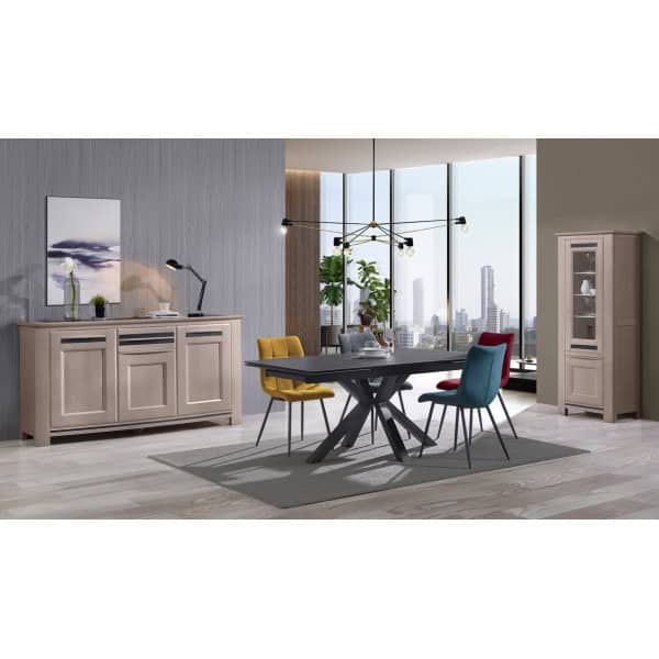 BUFFET MALAGA 2 CORPS 8 PORTES - 1 TIROIR