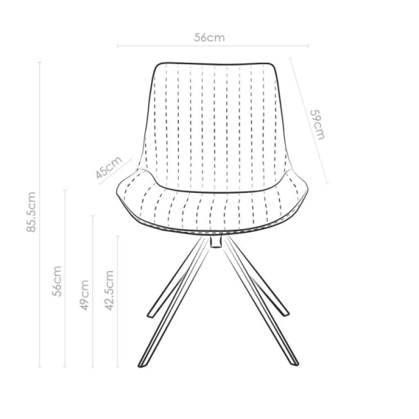 Chaise pivotante CELINE