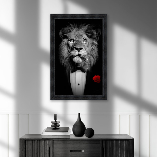 Tableau Lion Sylvain Binet