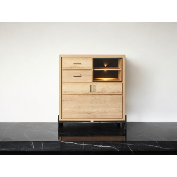 Meuble de rangement 2 Portes - 2 Tiroirs - 1 Niche PONTO