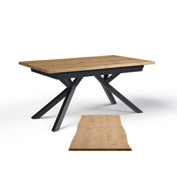 TABLE RECTANGLE PIED Y 160 x 90 SUNSET - DUNE - 160 CM