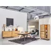 Vitrine 2 Portes bois - 1 Porte verre CAPLA