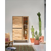Vitrine 2 Portes bois - 1 Porte verre CAPLA