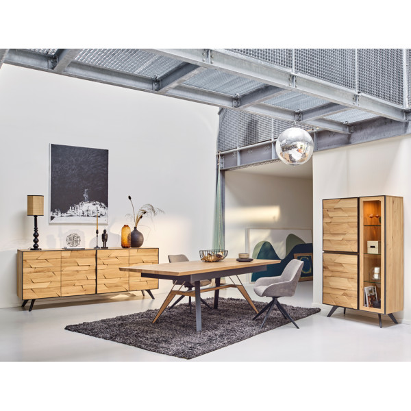 Meuble TV 2 Portes - 1 Tiroir - 1 Niche 150 cm CAPLA