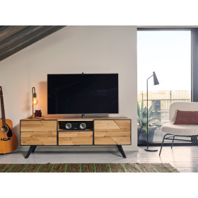 Meuble TV 2 Portes - 1 Tiroir - 1 Niche 150 cm CAPLA