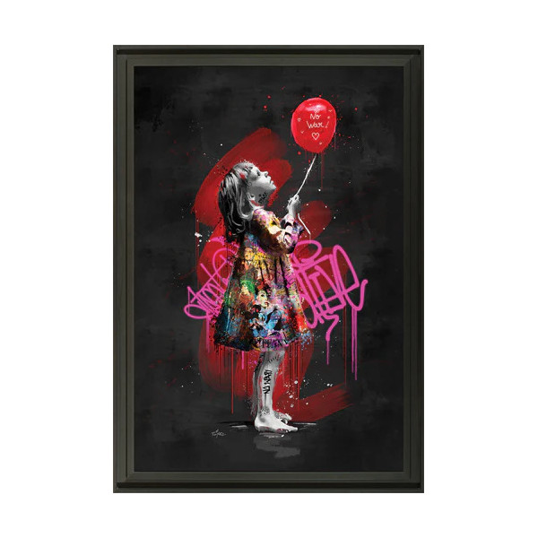Tableau La petite fille et le ballon Romaric