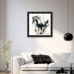 Tableau Cheval NB Binet