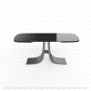 Table AUREL ovale waterglass