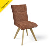 Chaise AMBRE pied bois sans accoudoirs