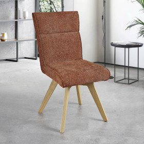 Chaise AMBRE pied bois sans accoudoirs