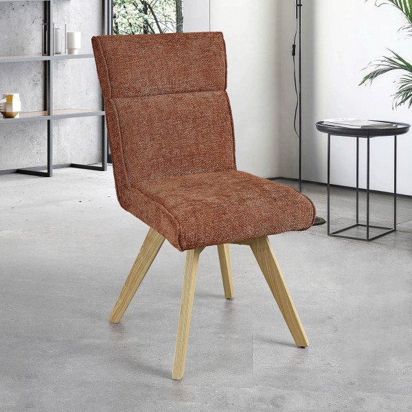 Chaise AMBRE pied bois sans accoudoirs