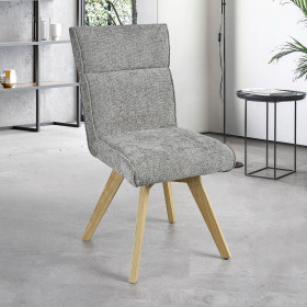 Chaise AMBRE pied bois sans accoudoirs