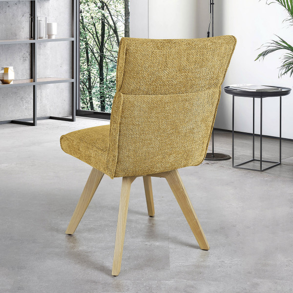 Chaise AMBRE pied bois sans accoudoirs