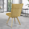Chaise AMBRE pied bois sans accoudoirs