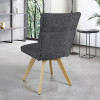 Chaise AMBRE pied bois sans accoudoirs