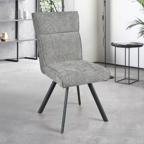 Chaise AMBRE pied métal sans accoudoirs