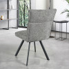 Chaise AMBRE pied métal sans accoudoirs