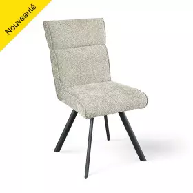 Chaise AMBRE pied métal sans accoudoirs