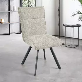 Chaise AMBRE pied métal sans accoudoirs
